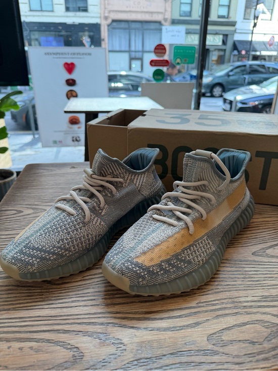 Yeezy Boost 350 V2 Grey Tan Stripe Athletic Shoes main image 2
